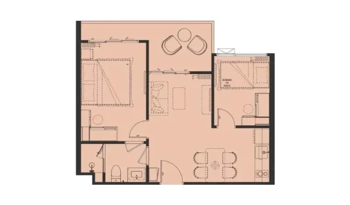 Планировка 1-bedroom plus