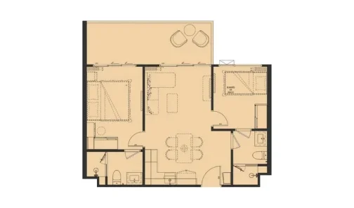 Планировка 2-bedroom M