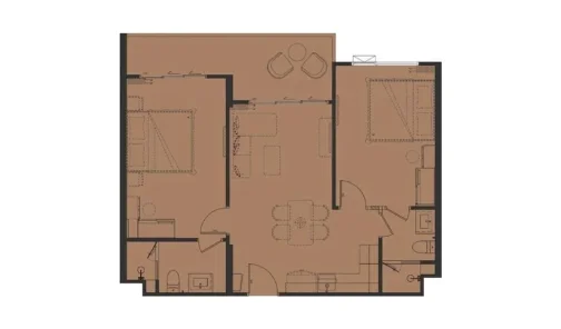 Планировка 2-bedroom L