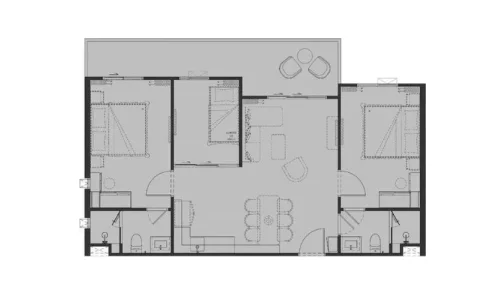 Планировка 2-bedroom plus M