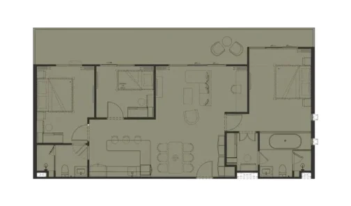 Планировка 3-bedroom penthouse